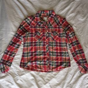 Plaid flannel shirt